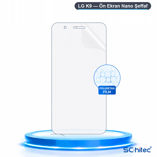 LG K9 Uyumlu Ön Yüzey Nano Şeffaf Hidrojel Ekran Koruyucu
