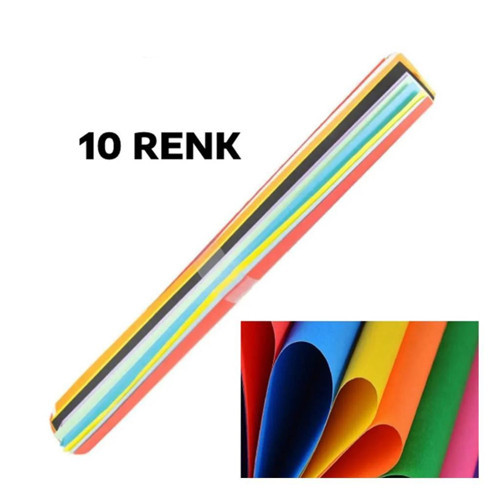 My Lesson Rulo Fon Karton Karışık Renk 10'lu 48*68 3340