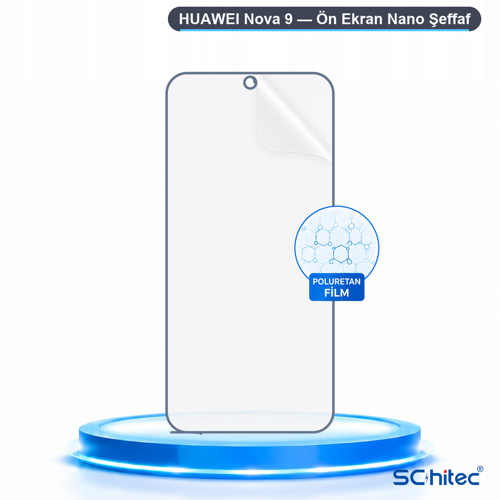 HUAWEI Nova 9 Uyumlu Ön Yüzey Nano Şeffaf Hidrojel Ekran Koruyucu