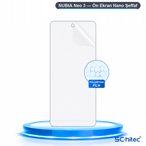 NUBIA Neo 3 Uyumlu Ön Yüzey Nano Şeffaf Hidrojel Ekran Koruyucu