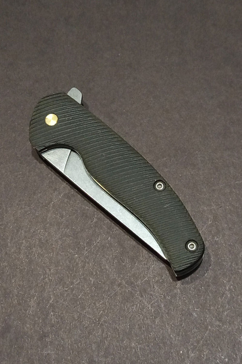 İmzalı 18 cm 4116 Çelik Dokulu Siyah Cep Çakısı (Klipsiz Tasarım)