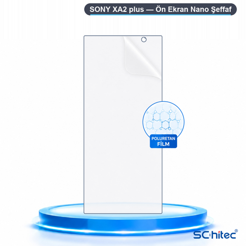 SONY XA2 plus Uyumlu Ön Yüzey Nano Şeffaf Hidrojel Ekran Koruyucu