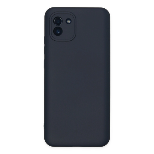 Galaxy A03 Kılıf Nano İçi Kadife Silikon - Lacivert