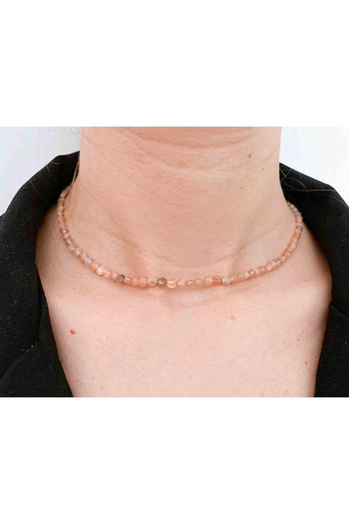Sertifikalı Güneş Taşı Kolye 4 Mm Tımbıl