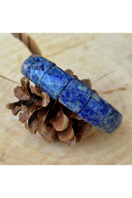 Sertifikalı Özel Kesim Lapis Lazuli Bileklik