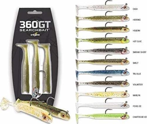 360GT Search Bait 9cm 3,5g Silikon Yem (3'lü Set), Hot Olive
