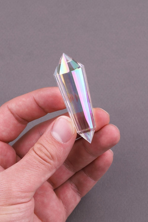 Sertifikalı Aura Vogel Kristal 6 Cm X 24 Facet