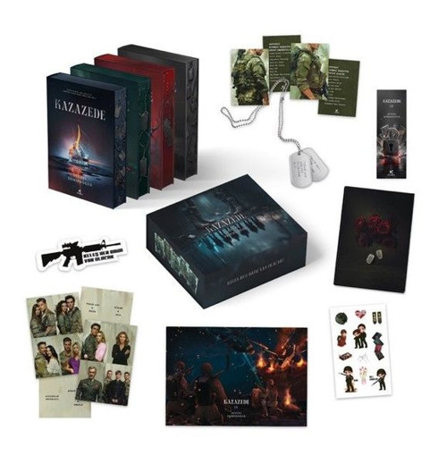 Kazazede Serisi Seti - 4 Kitap Takım - Kenar Boyamalı - Kutulu