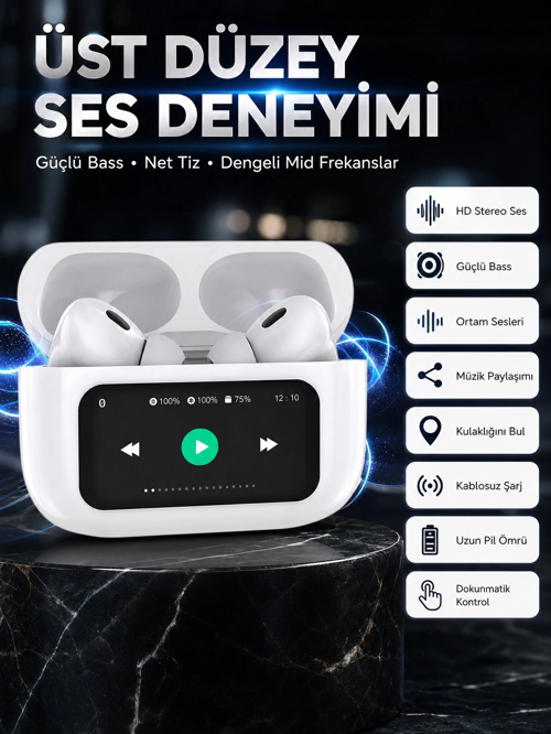 Dokunmatik Ekranlı Tws İos Tüm Telefonlara Yeni Nesil