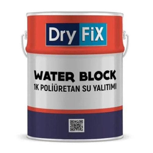 Water Block 1K Poliüretan Su Yalıtımı 25 Kg Gri