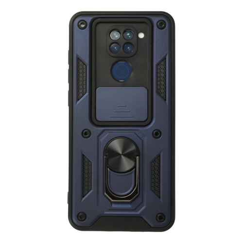 Redmi Note 9 Kılıf Pars Lens Yüzüklü Silikon - Lacivert