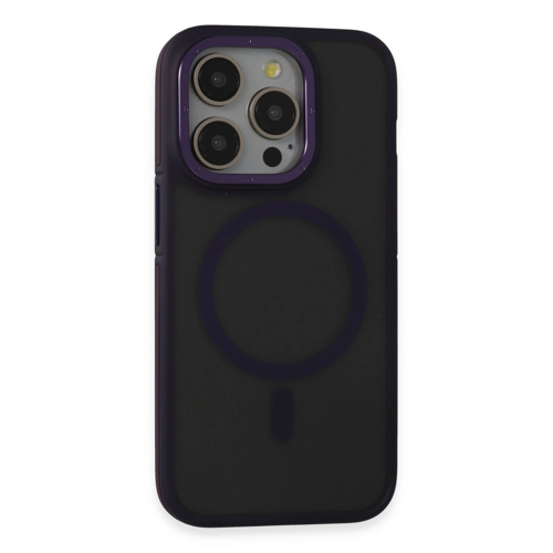 İphone 14 Pro Max Kılıf Rocky Magsafe Kapak - Derin Mor
