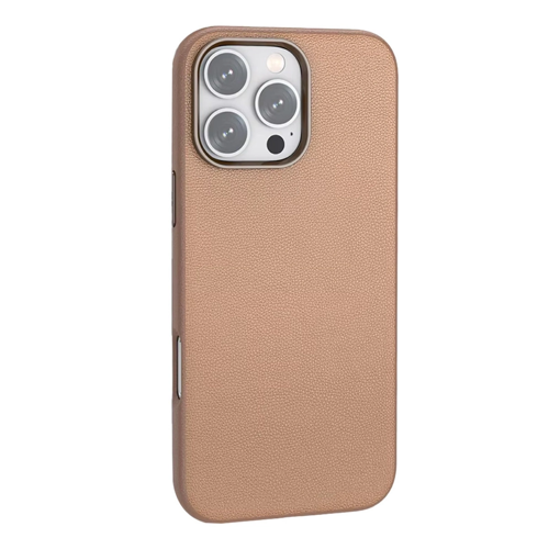 İphone 16 Pro Max Wonder Deri Magsafe Kapak - Bronz
