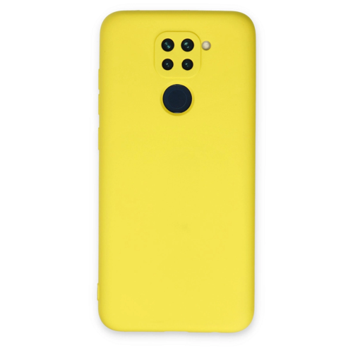 Redmi Note 9 Kılıf Nano İçi Kadife Silikon - Sarı