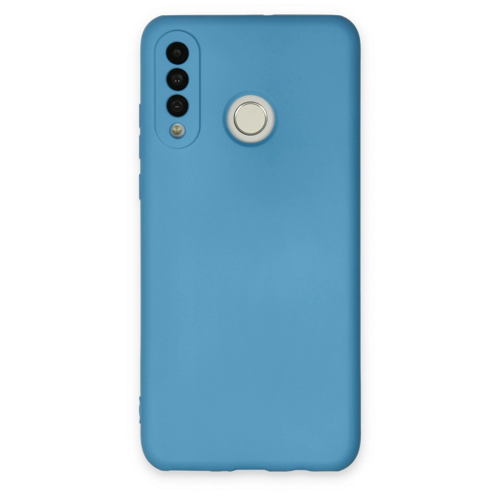 P30 Lite Kılıf Nano İçi Kadife Silikon - Mavi