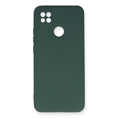 Redmi 9C Kılıf Nano İçi Kadife Silikon - Koyu Yeşil