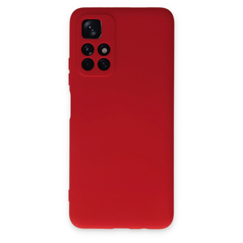 Redmi Note 11T Kılıf Nano İçi Kadife Silikon - Kırmızı