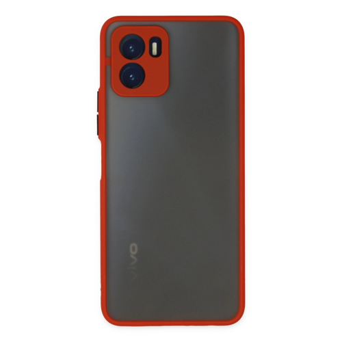 Vivo Y15S Kılıf Montreal Silikon Kapak - Kırmızı