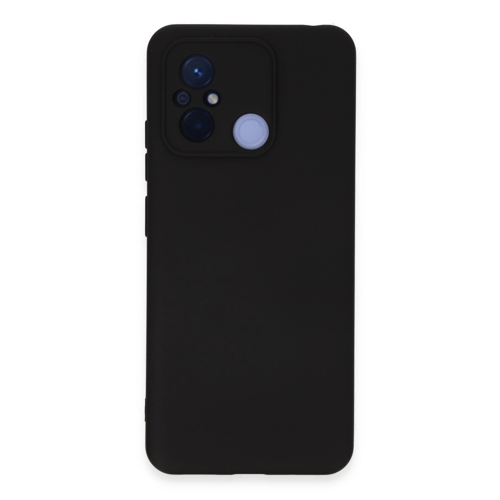 Redmi 12C Kılıf Nano İçi Kadife Silikon - Siyah