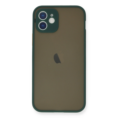 İphone 12 Mini Kılıf Montreal Silikon Kapak - Yeşil