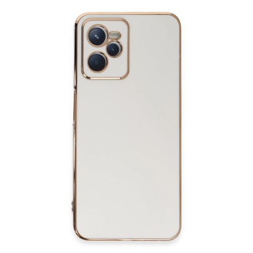 Realme C35 Kılıf Volet Silikon - Beyaz