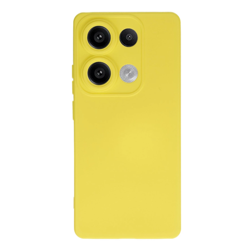 Redmi Note 13 Pro 4G Kılıf Nano İçi Kadife Silikon - Sarı