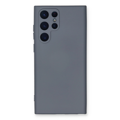 Galaxy S22 Ultra Kılıf Nano İçi Kadife Silikon - Gri
