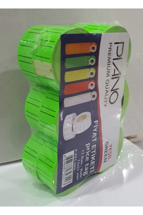 Fiyat Etiketi Fet 004 12'Li Yeşil