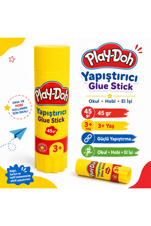 Yapıştırıcı Glue Stick 45 Gr 3+ Yaş Okul Hobi El İşi İçin Stick Yapıştırıcı
