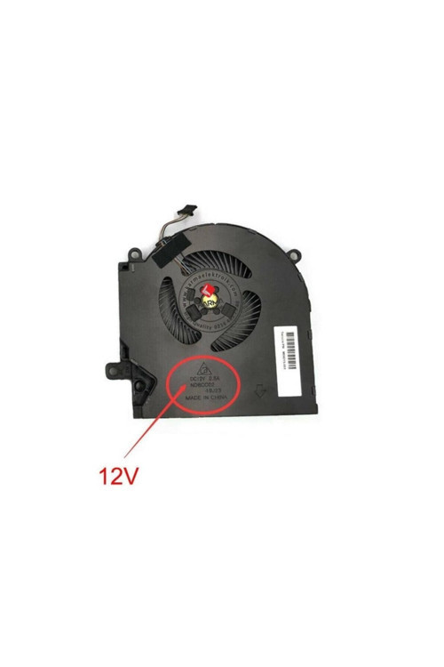 Hp Omen 15-EK1008NT 4H0H6EA Uyumlu Notebook Gpu, Ekran Kartı Fanı - 12V - Sol