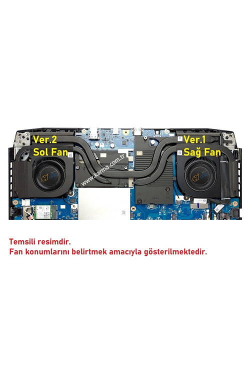 Acer Nitro 5 (2022) AN515-58-75RN24 Uyumlu Notebook Cpu+Gpu Fanı - SET (12V)