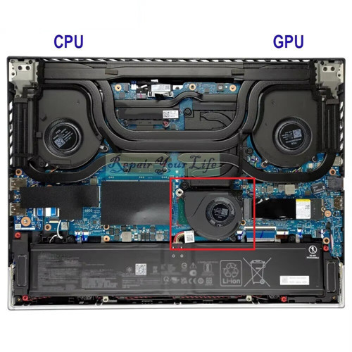 Asus ROG Strix G16 G614JZ-N3006W Uyumlu Notebook Orta Küçük Fan (3.Fan)