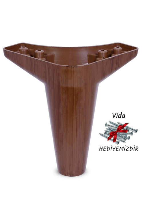 Mobilya Kanepe Koltuk Baza Ayağı Kahve Ayak 15 Cm (4 Adet)
