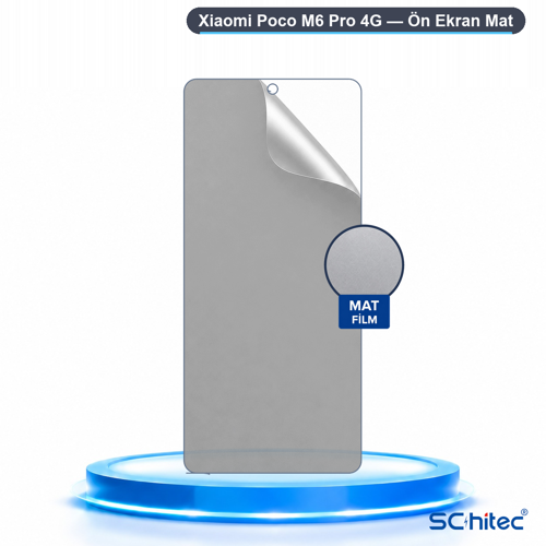 Xiaomi Poco M6 Pro 4G Uyumlu Ön Yüzey Mat Hidrojel Ekran Koruyucu