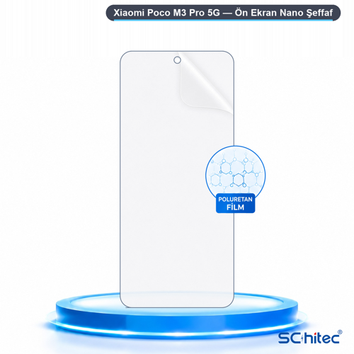 Xiaomi Poco M3 Pro 5G Uyumlu Ön Yüzey Nano Şeffaf Hidrojel Ekran Koruyucu