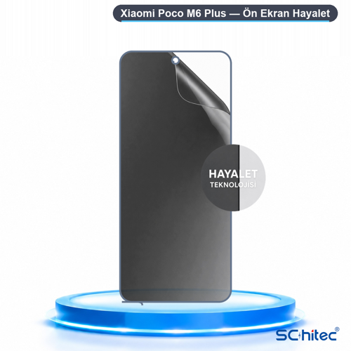 Xiaomi Poco M6 Plus Uyumlu Ön Yüzey Hayalet Privacy Hidrojel Ekran Koruyucu