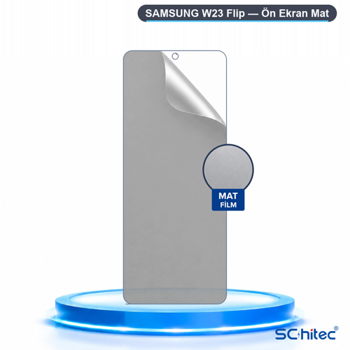 SAMSUNG W23 Flip Uyumlu Ön Yüzey Mat Hidrojel Ekran Koruyucu