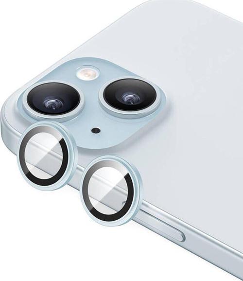 iphone 15 Uyumlu Benks King Kong Corning Kamera Lens Koruyucu Mavi