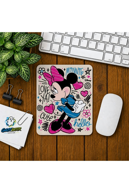 Minnie Mouse Baskılı Oyuncu Mousepad 0205