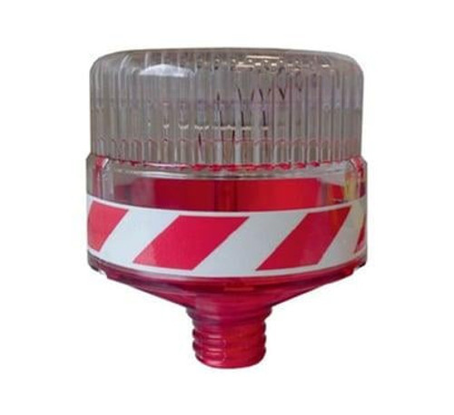 Solar Flaşörlü Uyarı Lambası (Kırmızı)