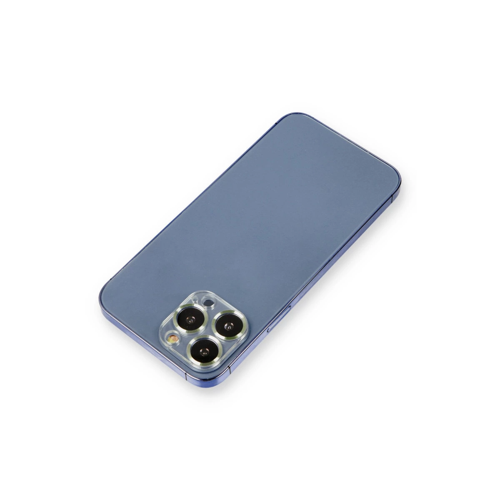 İphone 12 Pro Metal Kamera Lens Koruma Cam - Açık Yeşil