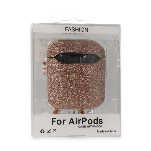 Airpods 2 (2.Nesil) Spell Simli Kılıf - Rose Gold