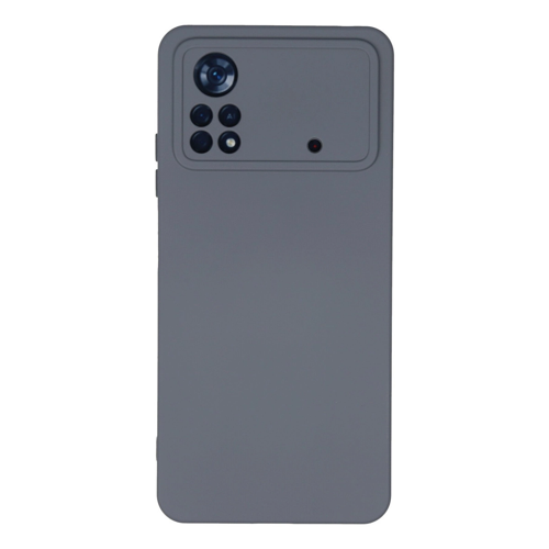 Poco X4 Pro 5G Kılıf Nano İçi Kadife Silikon - Gri