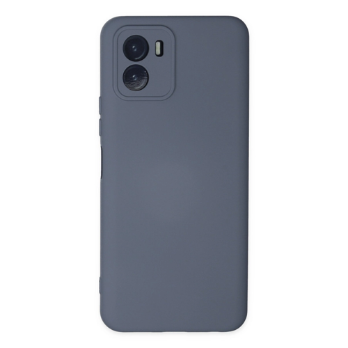 Vivo Y15S Kılıf Nano İçi Kadife Silikon - Gri