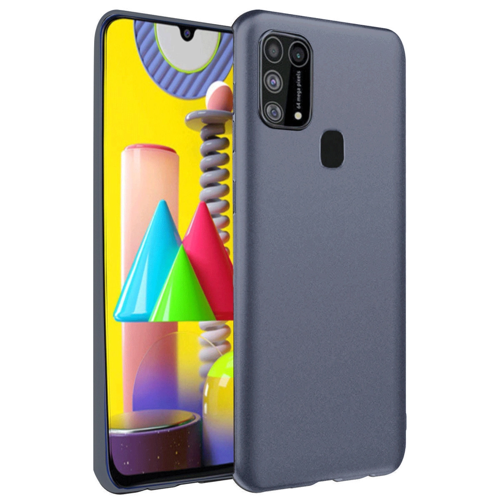 Galaxy M31 Kılıf Nano İçi Kadife Silikon - Gri