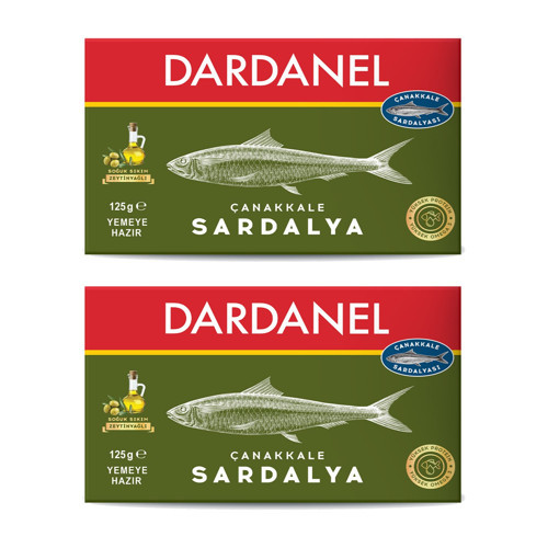 Zeytinyağlı Çanakkale Sardalya 125 gr 2 li