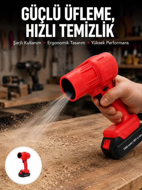 ® Taşınabilir Elektrikli Hava Üfleme Cihazı Ev ve Araç Kullanımı Yeni Nesil