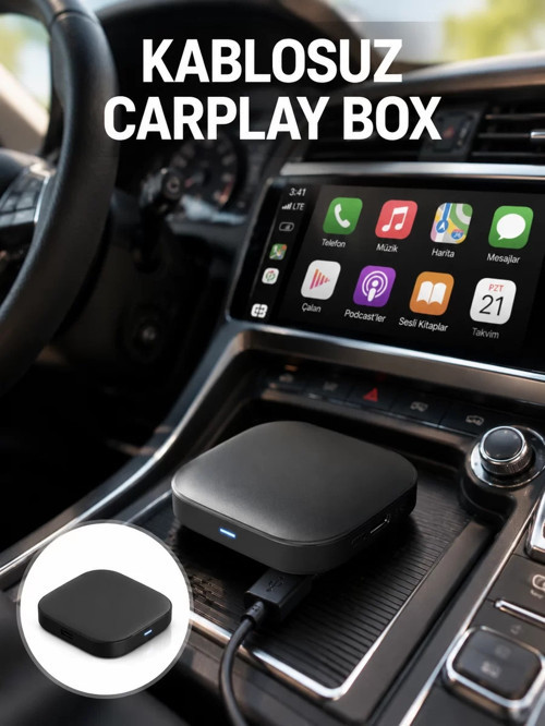 ® 5.8GHz WiFi Destekli Kablosuz Android Auto Dönüştürücü Yeni Nesil