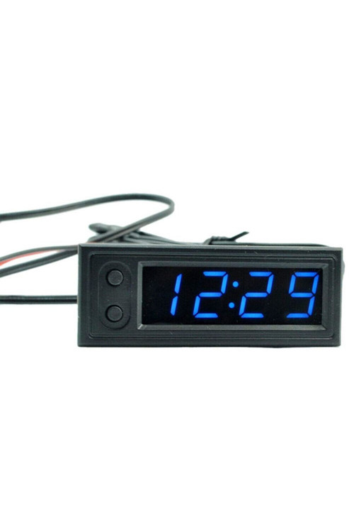 Dijital Termometre Voltmetre ve Saat Komponent Led 22mm