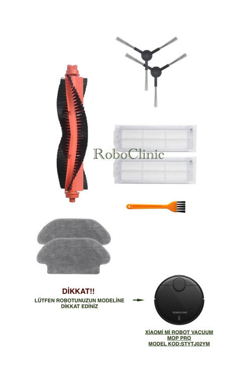 Xiaomi Mi Robot Vacuum Mop Pro (STYTJ02YM) Robot Süpürge Uyumlu Yenileme Seti.